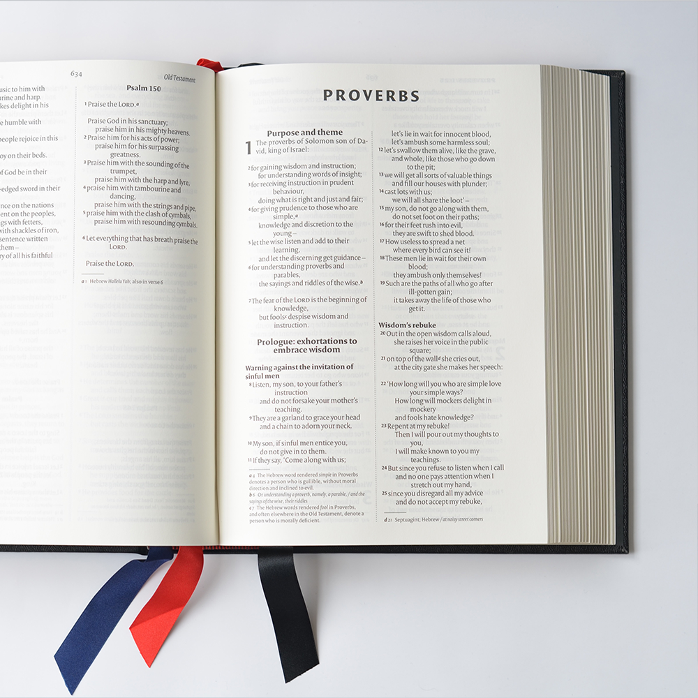 The lectern edition interior pages.